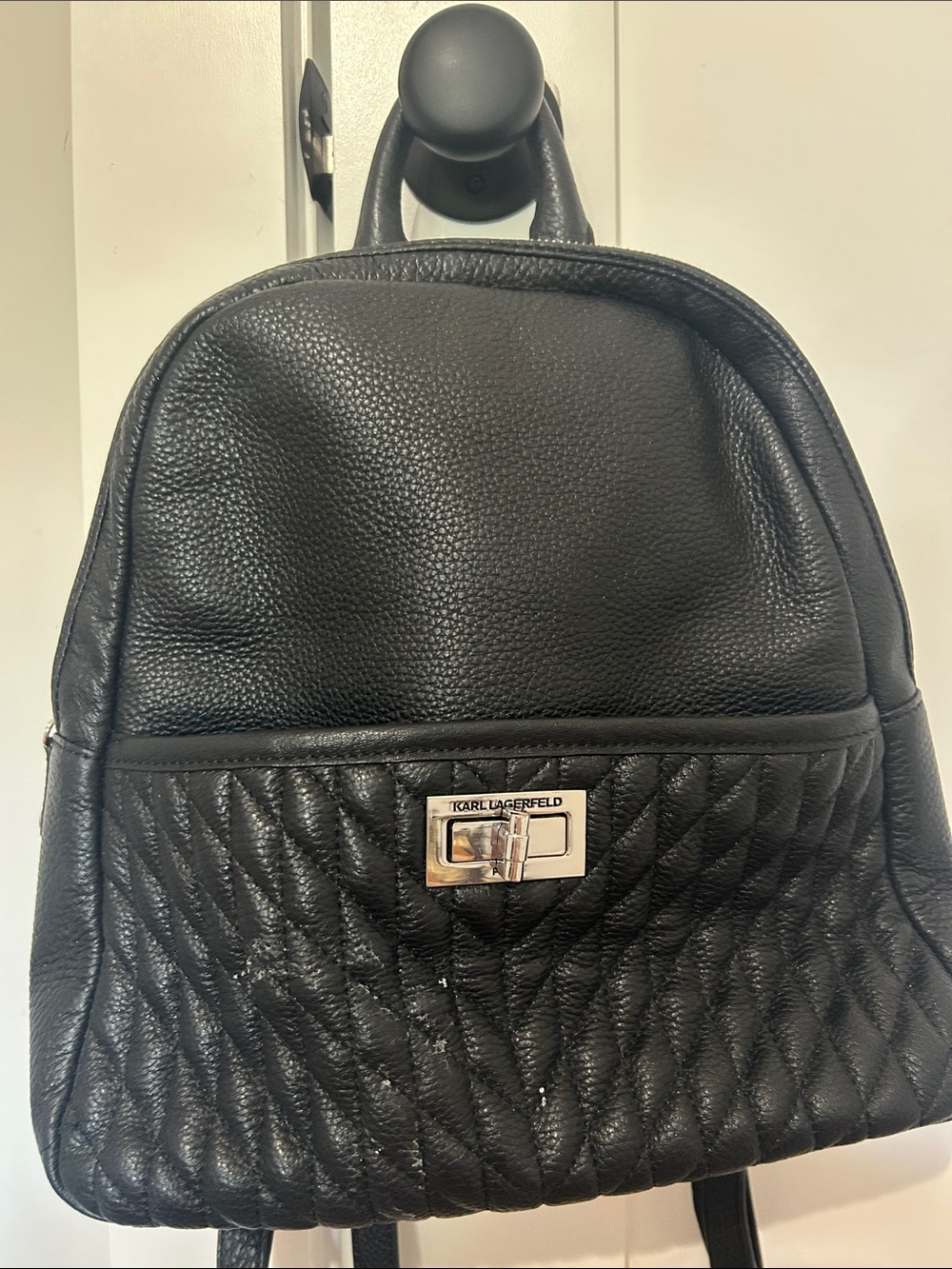 Karl Lagerfeld Faux Leather Backpack